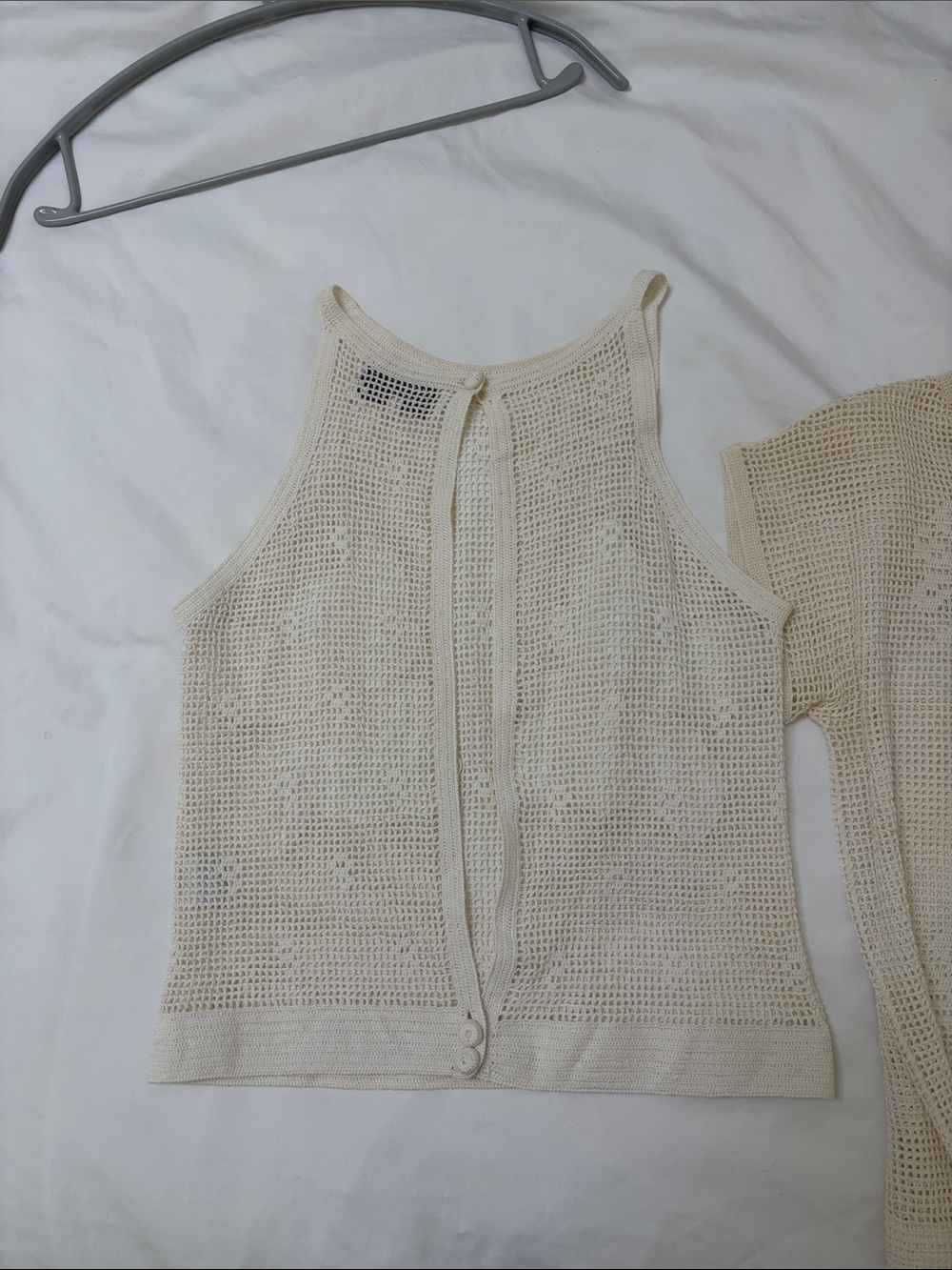Vintage B Altman & Co Hand Crochet Two-Piece top - Picture 8 of 11
